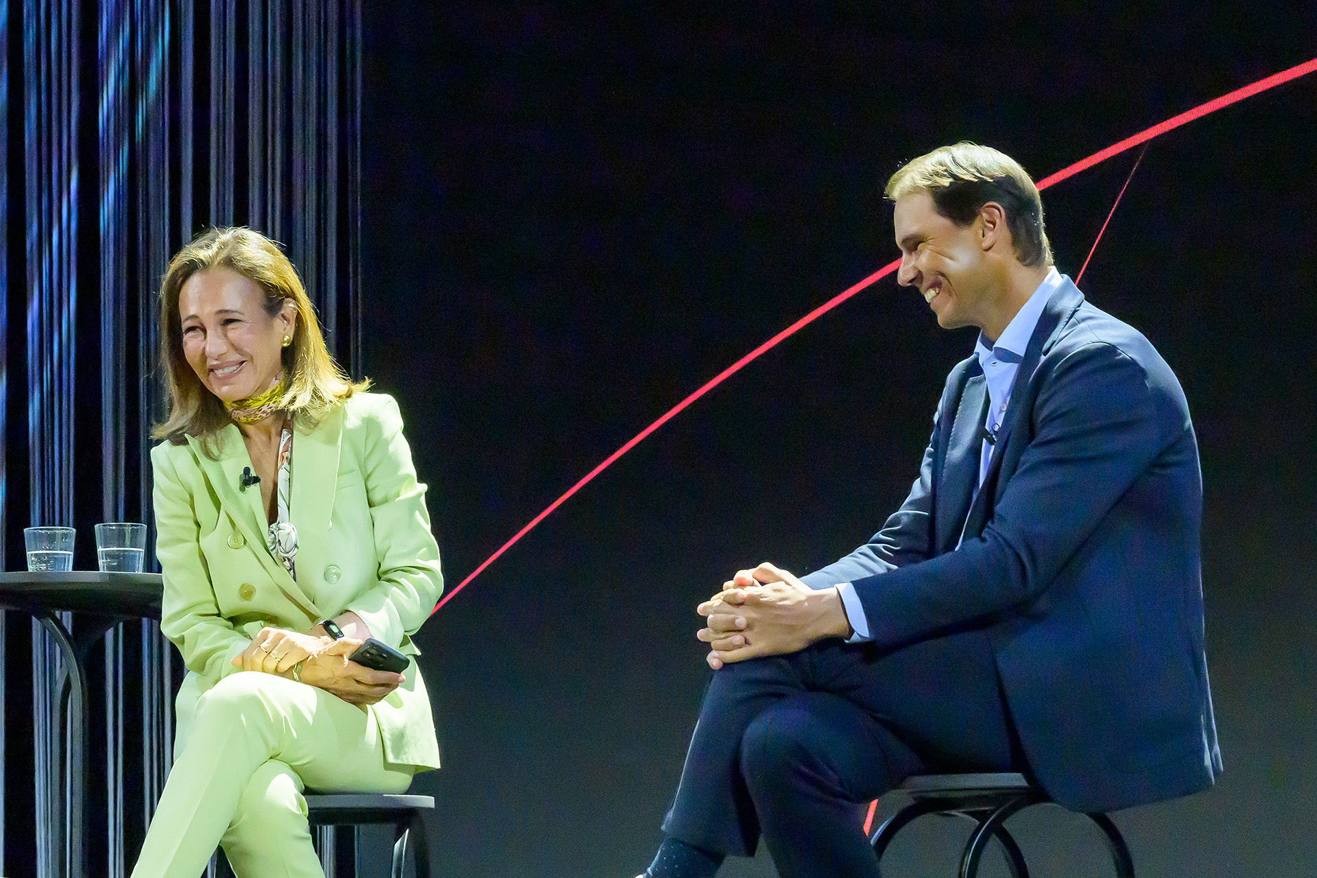 Ana Botín y Rafa Nadal en la Convocatoria Euros de tu Nómina.